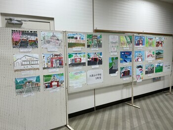  九度山百景絵画展展示風景