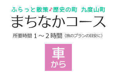 まちなかコース・車から　所要時間1～2時間